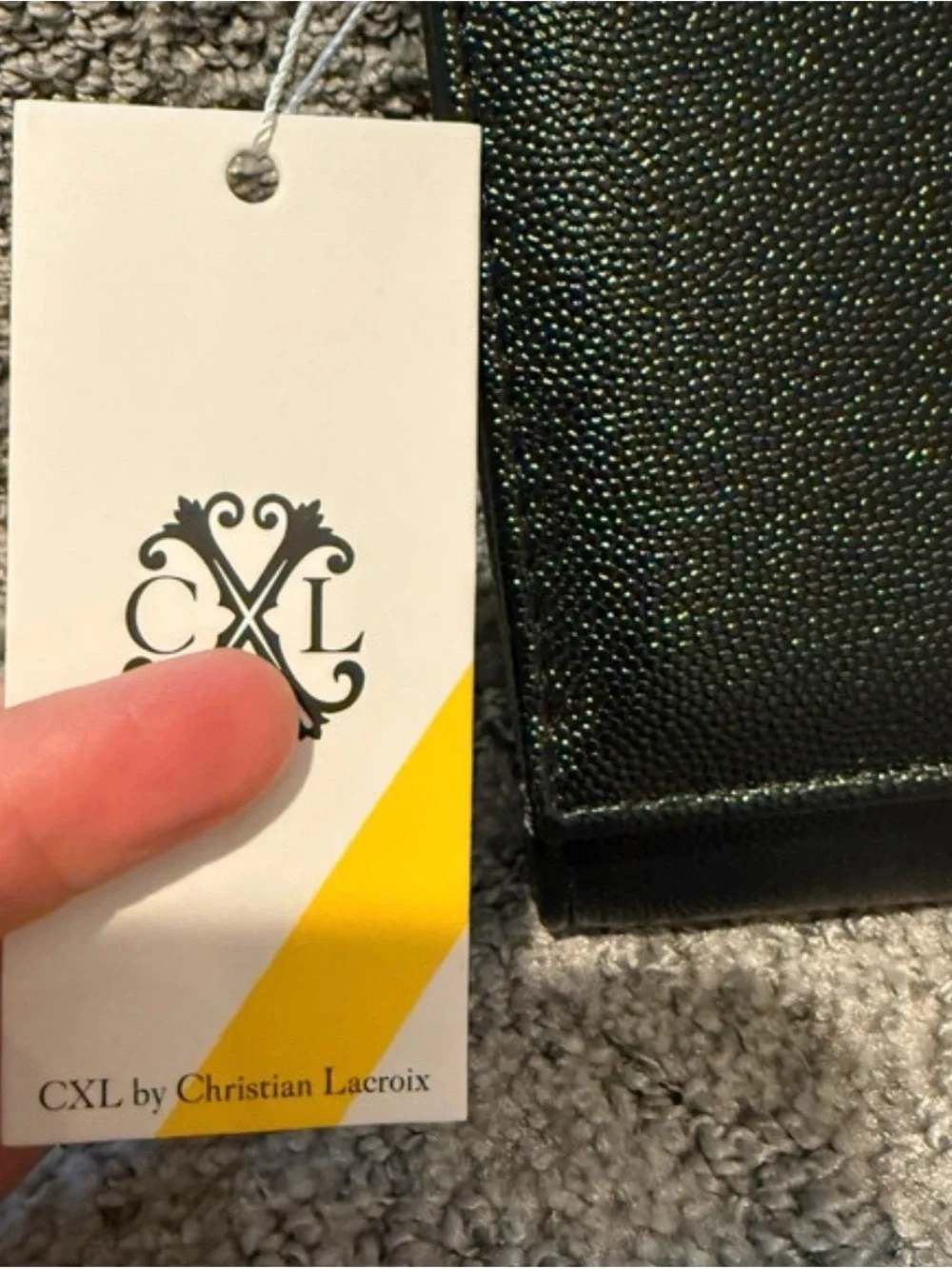 NWT Christian Lacroix Black Clutch/ Chain Cross Body
